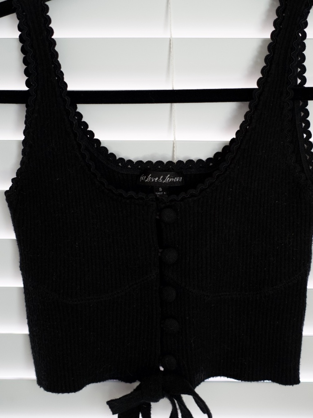 For Love and Lemons knit cropped tank top